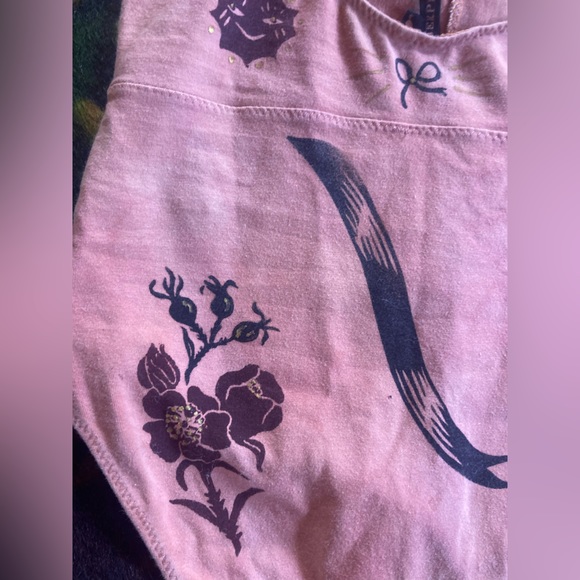 Serpent & Bow Madder Root Dyed Leotard underwear swimsuit - Picture 9 of 15